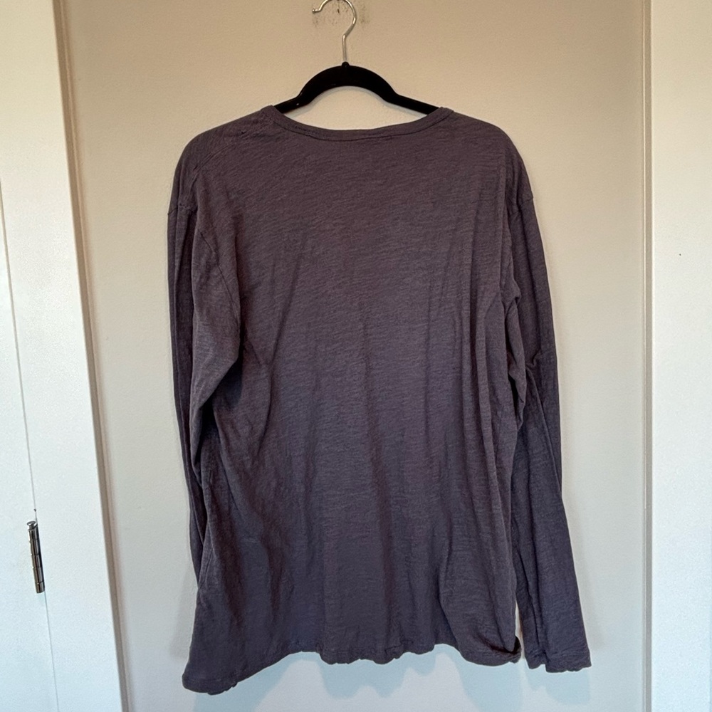 Vuori Men's Long Sleeve Tee in Slate Blue XL - Picture 2 of 4